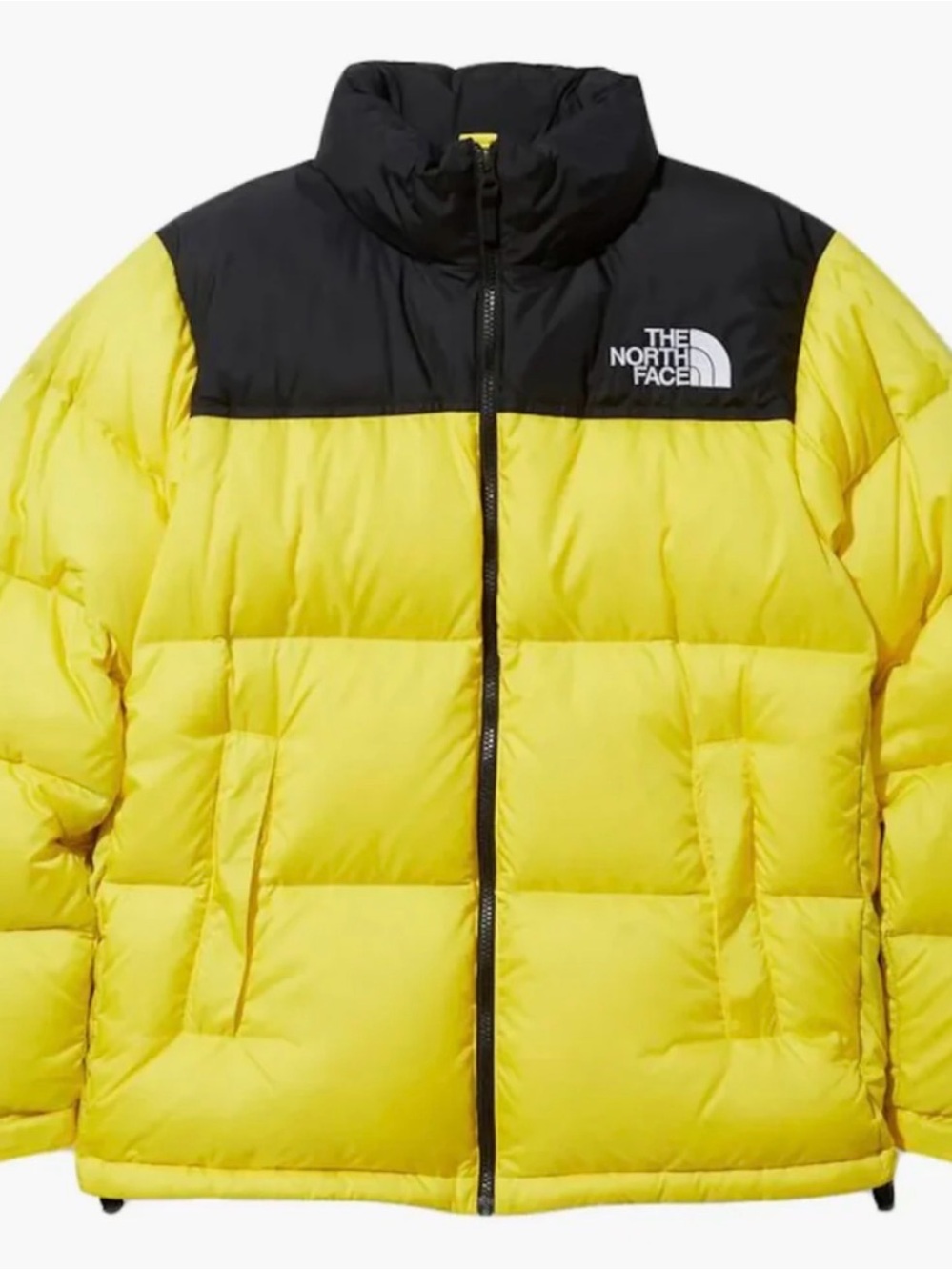 The North Face Yellow + Black 1996 Retro Nuptse Puffer Jacket